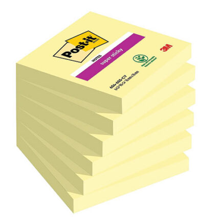 NEW 3M POST-IT SS NOTES 76X76mm YLW