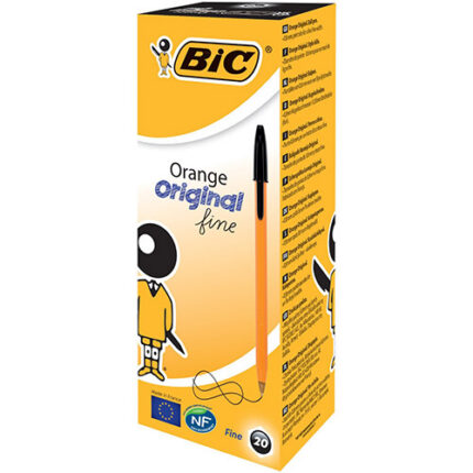 ORANGE BP PENS FINE-BCK