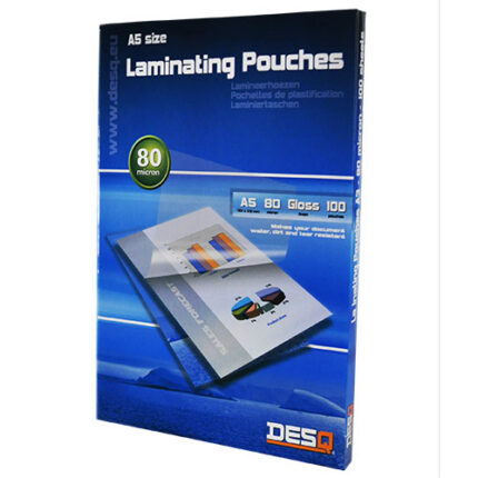 DESQ LAMINATING POUCHES A5,80my,P100-CLR