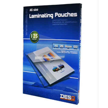 DESQ LAMINATING POUCHES A5,125my,P100-CLR