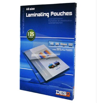 DESQ LAMINATING POUCHES A6,125my,P100-CLR