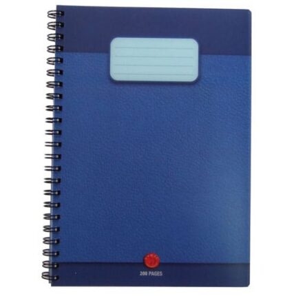A4 BOOK  200P. PP COVER SPIRAL