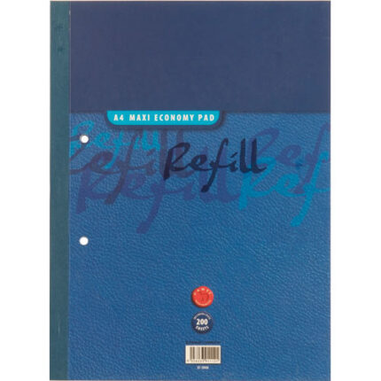 S/B REFILL PADS A4, 200 SHEETS-WHT