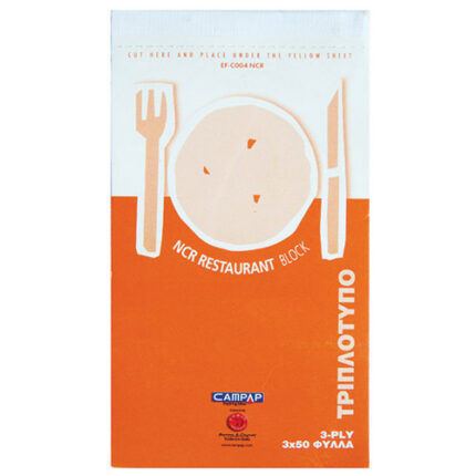 RESTAURANT ORDER PAD 151X83, 50X3 PLY-WHT