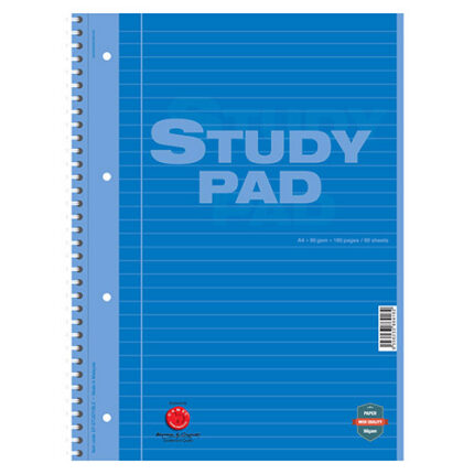CAMEL 80s A4+ WIRE-O STUDY PAD 90GSM-BLE