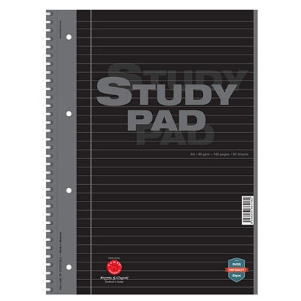 CAMEL 80s A4+ WIRE-O STUDY PAD 90GSM-BLK