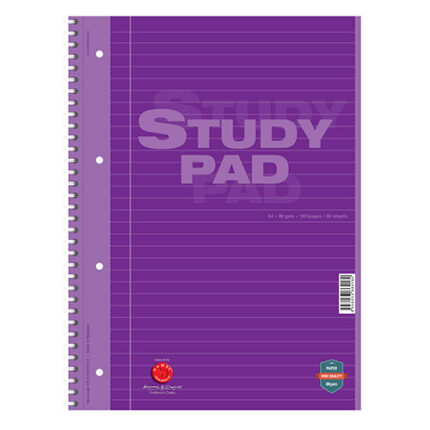 CAMEL 80s A4+ WIRE-O STUDY PAD 90GSM-VLT
