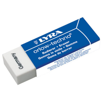 LYRA PVC FREE PLASTIC ERASER-WHT