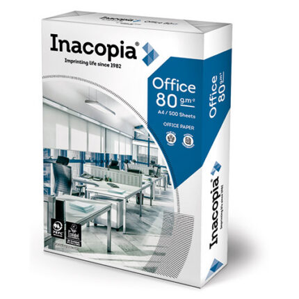 INACOPIA OFFICE COPIER PAPER A4/80g,P500-WHT