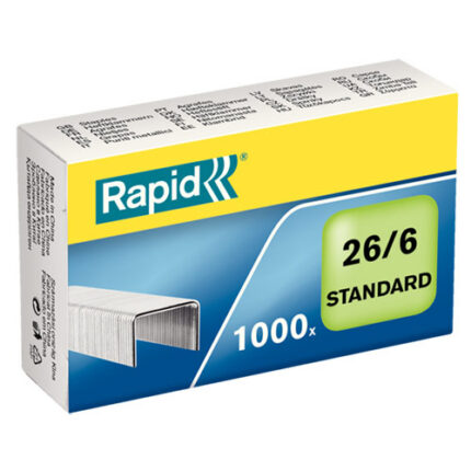24861400 STAPLES 26/6, P1000-SLV
