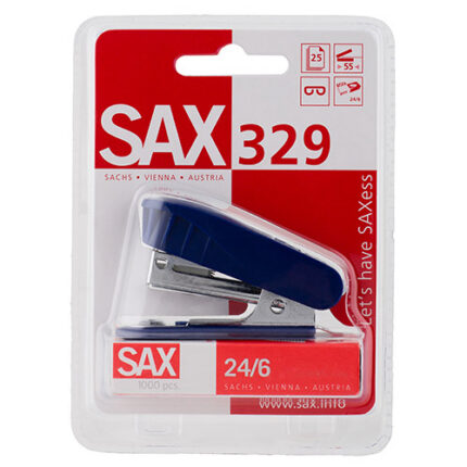 SAX STAPLER+STAPLES 24/6 BCD-BLE