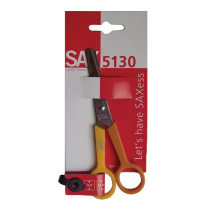 SAX SCISSORS 5130 COLOURED ON CARD 130MM