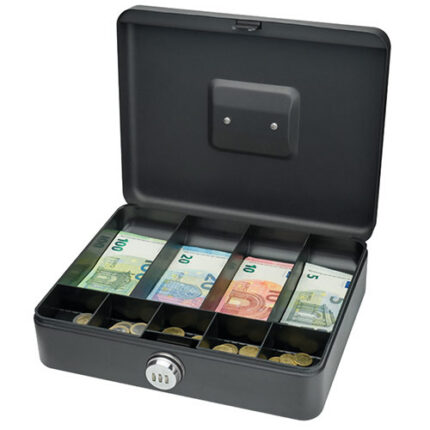 SAX CASH BOX SAFETY COMBINATION 30X24X9CM-BLK