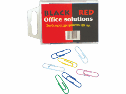 B/R PAPER CLIPS 28MM BOX COLOUR BR00127