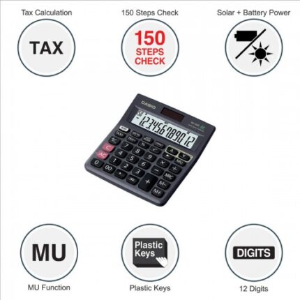 CASIO CALCULATOR 12 DIGIT MJ-120T/MJ-120D