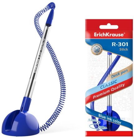 ERICHKRAUSE BALLPOINT PEN R-301 STICK DESK PEN 1.0 BLUE 46434