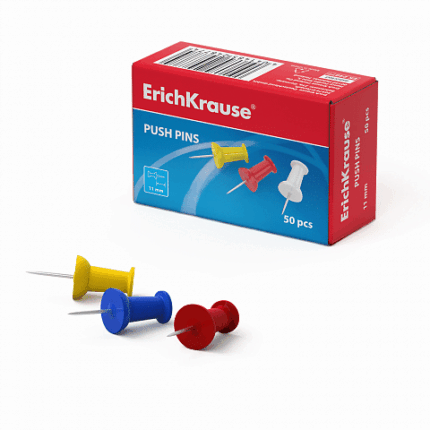ERICHKRAUSE PUSH PINS COLOR (50pcs) 24877