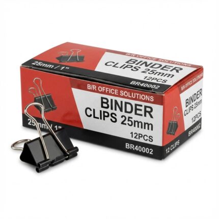 B/R BINDER CLIPS 25MM(12PCS) BR40002