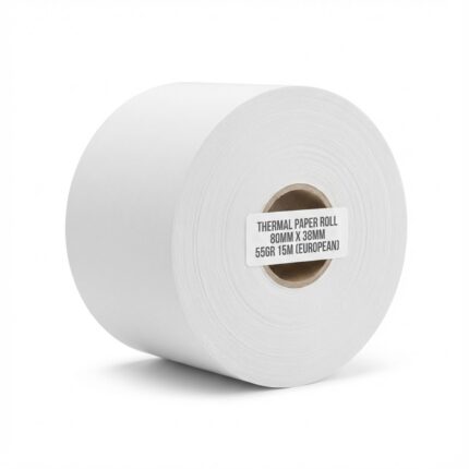 THERMAL PAPER ROLL 80MM X 38MM 55GR 15M (EUROPEAN)