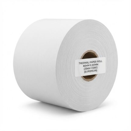 THERMAL PAPER ROLL 80MM X 80MM (25MM CORE) (EUROPEAN)