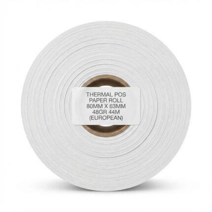 THERMAL POS PAPER ROLL 80MM X 63MM 48GR 44M (EUROPEAN)