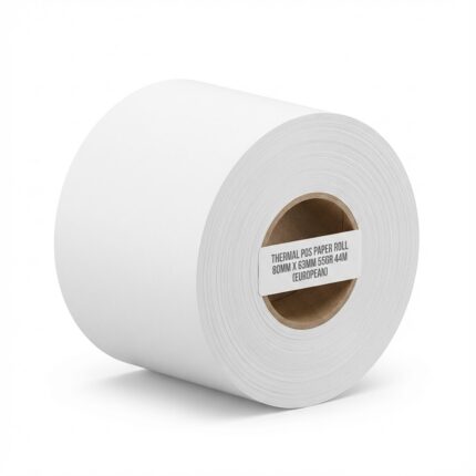 THERMAL POS PAPER ROLL 80MM X 63MM 55GR 44M (EUROPEAN)