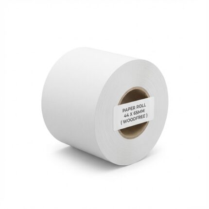 PAPER ROLL 44 X 65MM ( WOODFREE )